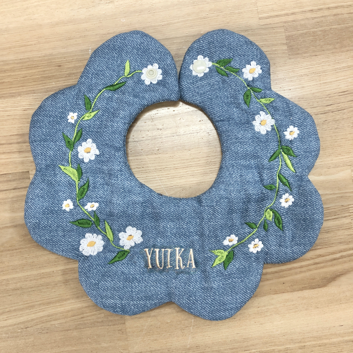 お名前刺繍】シワ加工ガーゼ バンダナ名入れ orderページ 800yen 泡だっ